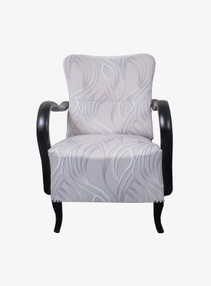 Art deco ezüst fotel