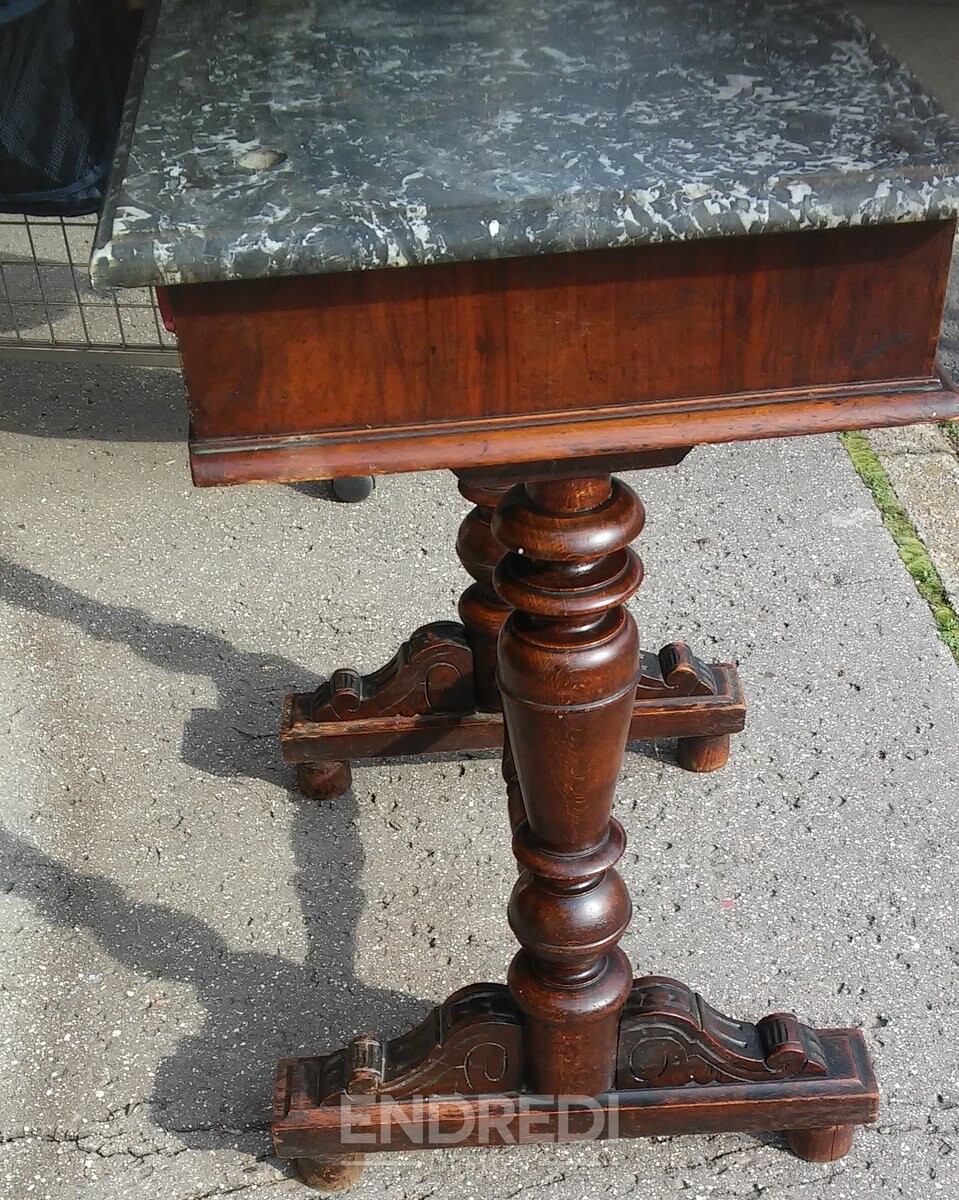 Antik barokk stílusú osztrák konzolasztal, 1800-as évek - Image 5