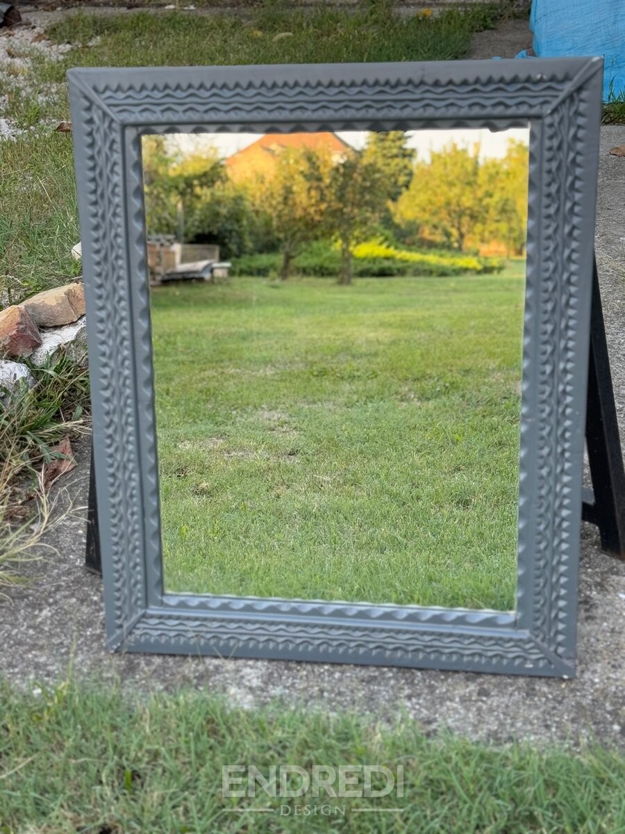 Antik faragott Mirrors, 1900-as évek, 2 darabos szett - Image 2