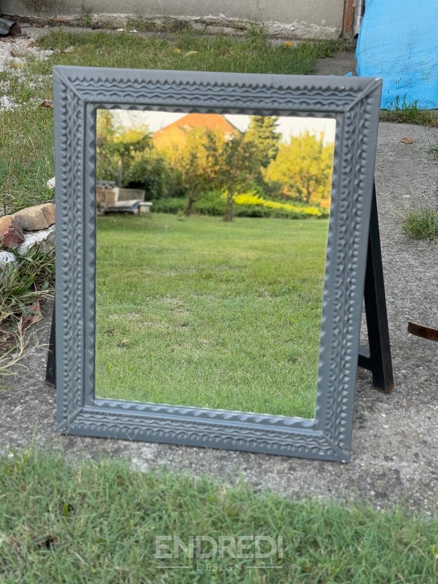 Antik faragott Mirrors, 1900-as évek, 2 darabos szett - Image 3