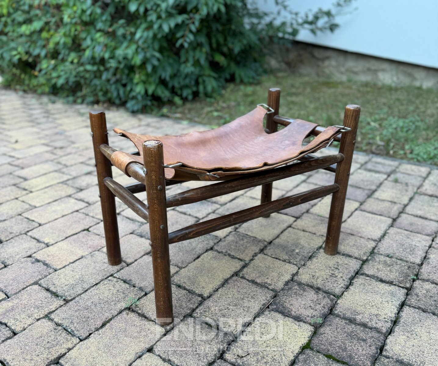Bőr Safari ülőke, 1960-as évek - Image 6