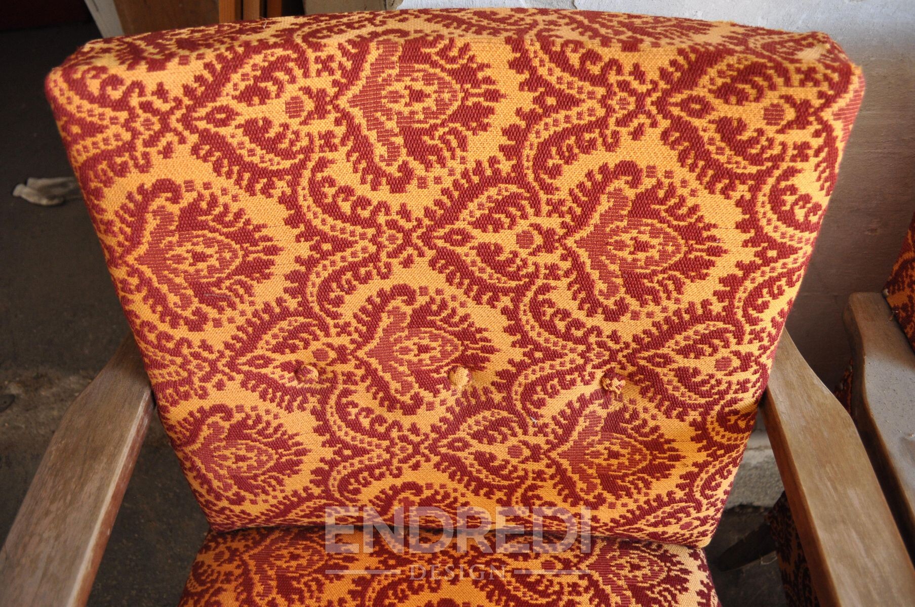 Mid-century karosszék, 1950-as évek, 4 darabos szett - Image 3