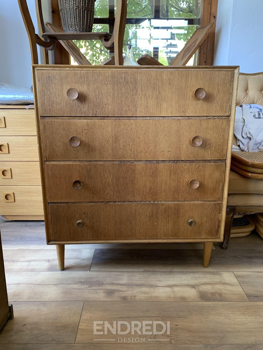 Mid-century láda fiókokkal — Meredew, 1960-as évek - Image 2