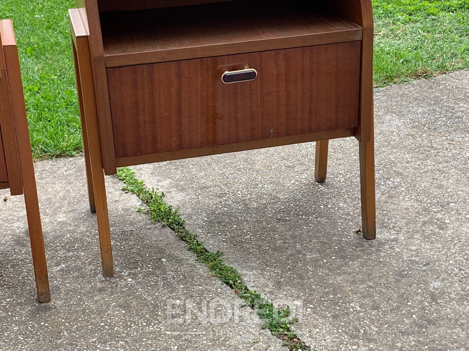 Mid-century éjjeliszekrény — Varia, 1950-as évek, 2 darabos szett - Image 7