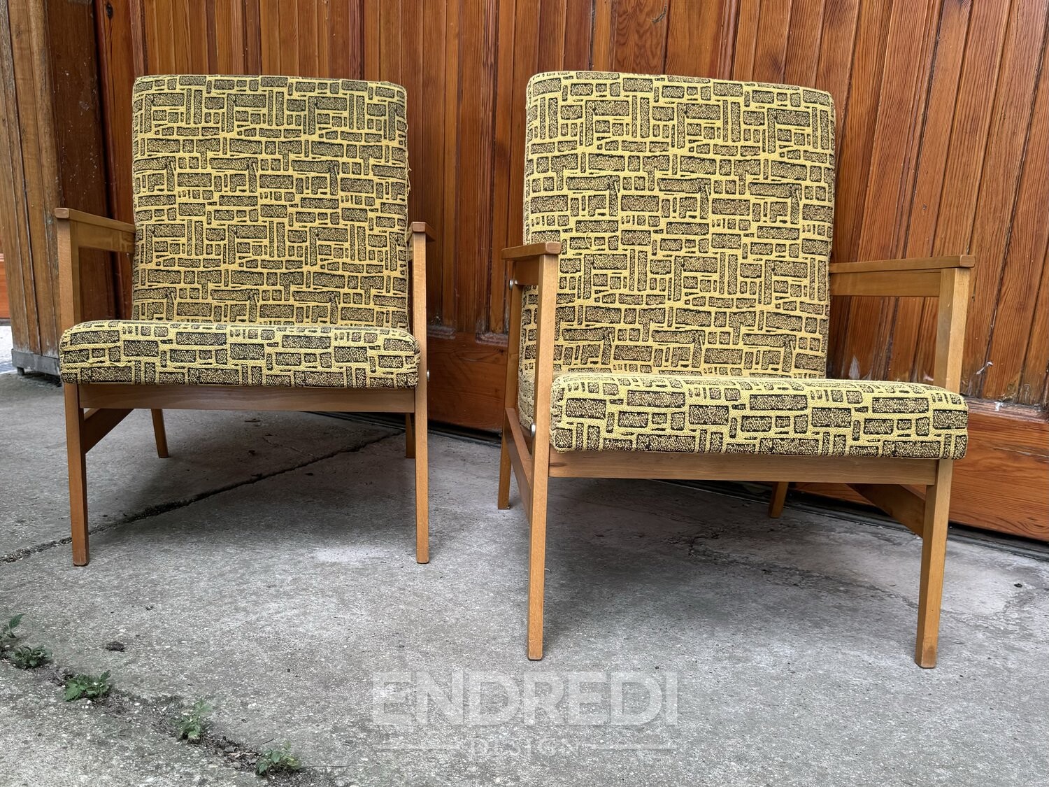 Szett: mid-century karosszék Györgyi 1960-as évek - Image 7