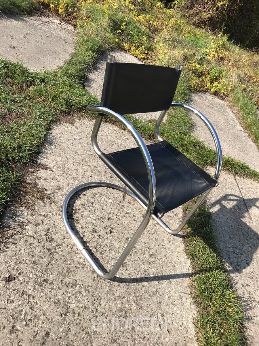 Vintage olasz Bauhaus króm étkezőszékek, 1970-as évek, 6 darabos szett - Image 5