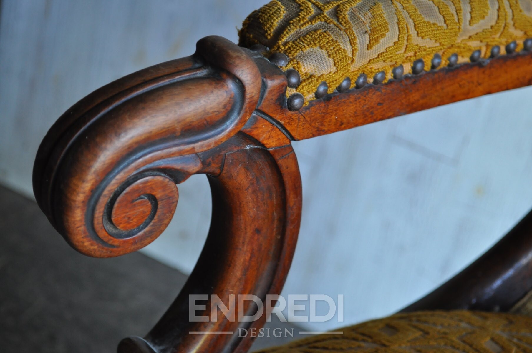 Antik biedermeier karosszék - Image 5