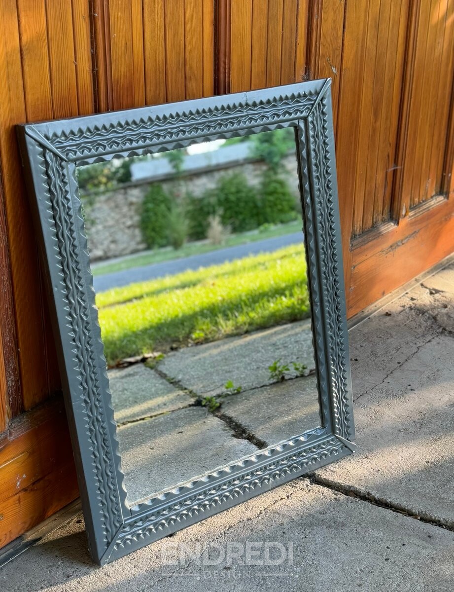 Antik faragott Mirrors, 1900-as évek, 2 darabos szett - Image 4