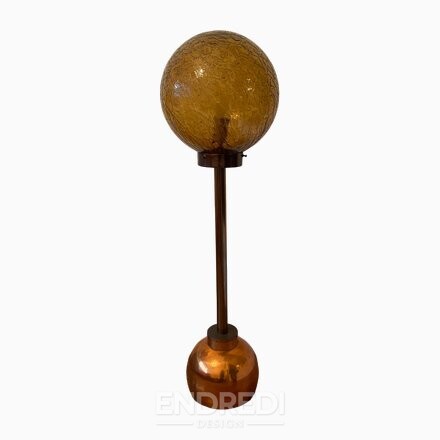 Art deco stílusú állólámpák — kerek üveg búra, 1950-as évek