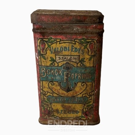 Fém Paprika doboz — János Bokor, 1900-as évek