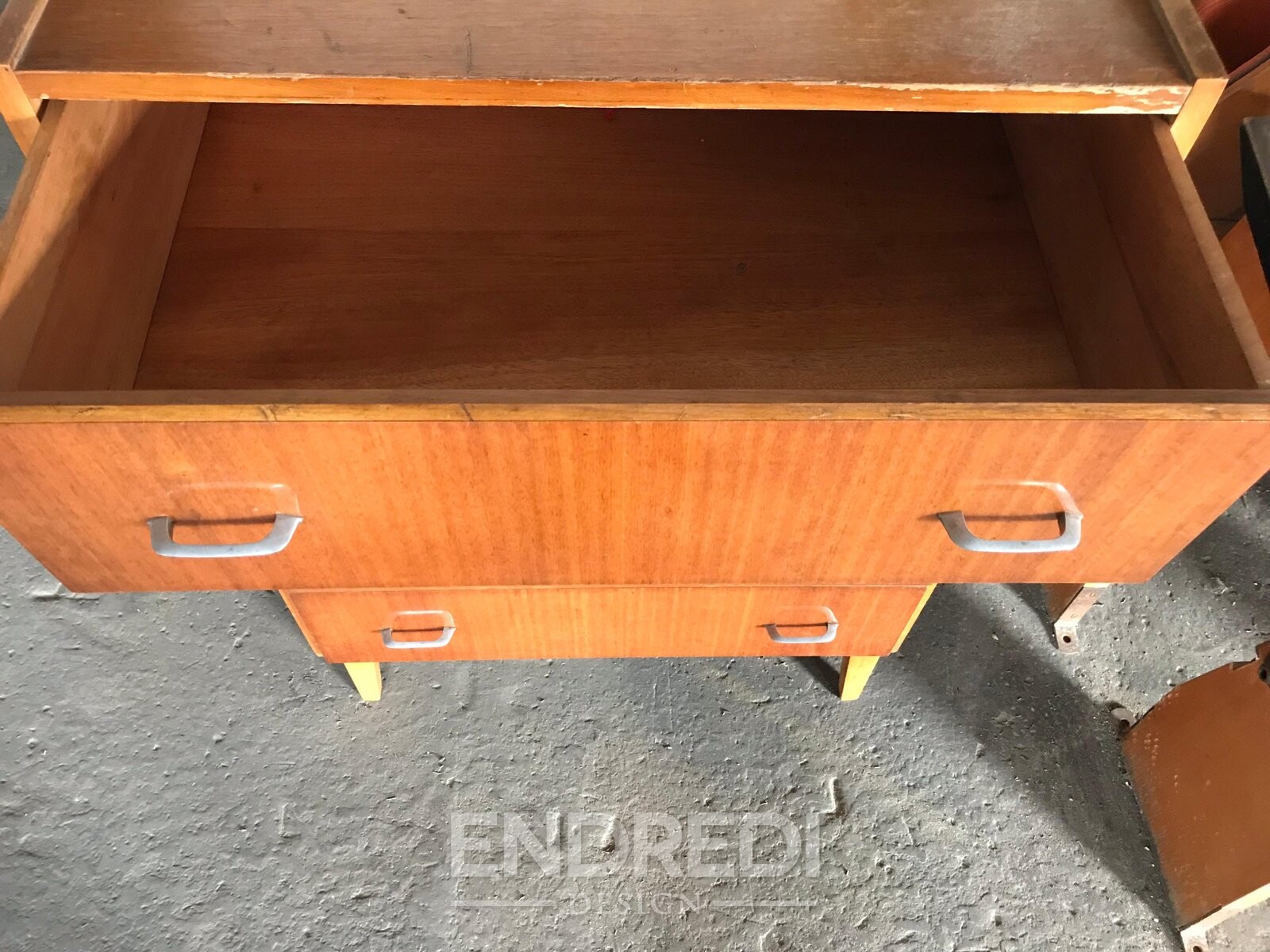 Mid-century láda fiókokkal, 1960-as évek - Image 3