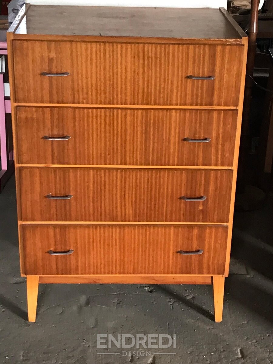 Mid-century láda fiókokkal, 1960-as évek - Image 5