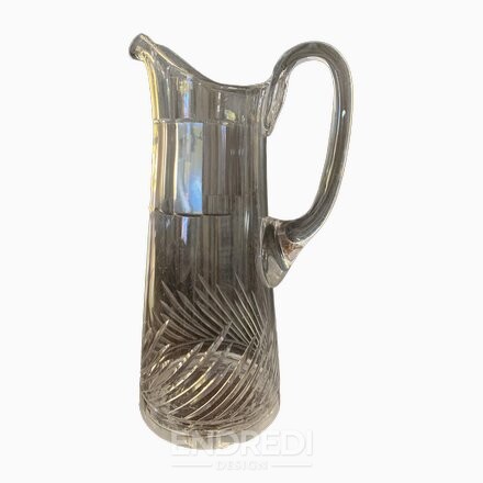 Mid-century kristály kancsó, Magyarország, 1960-as évek