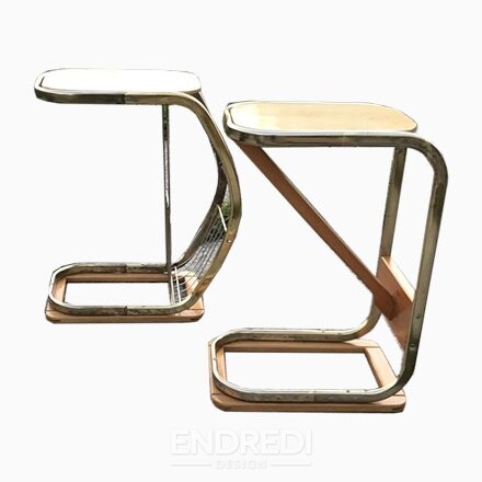Mid-century olasz asztalok — újságtartó, 1950-as évek 2 darabos szett