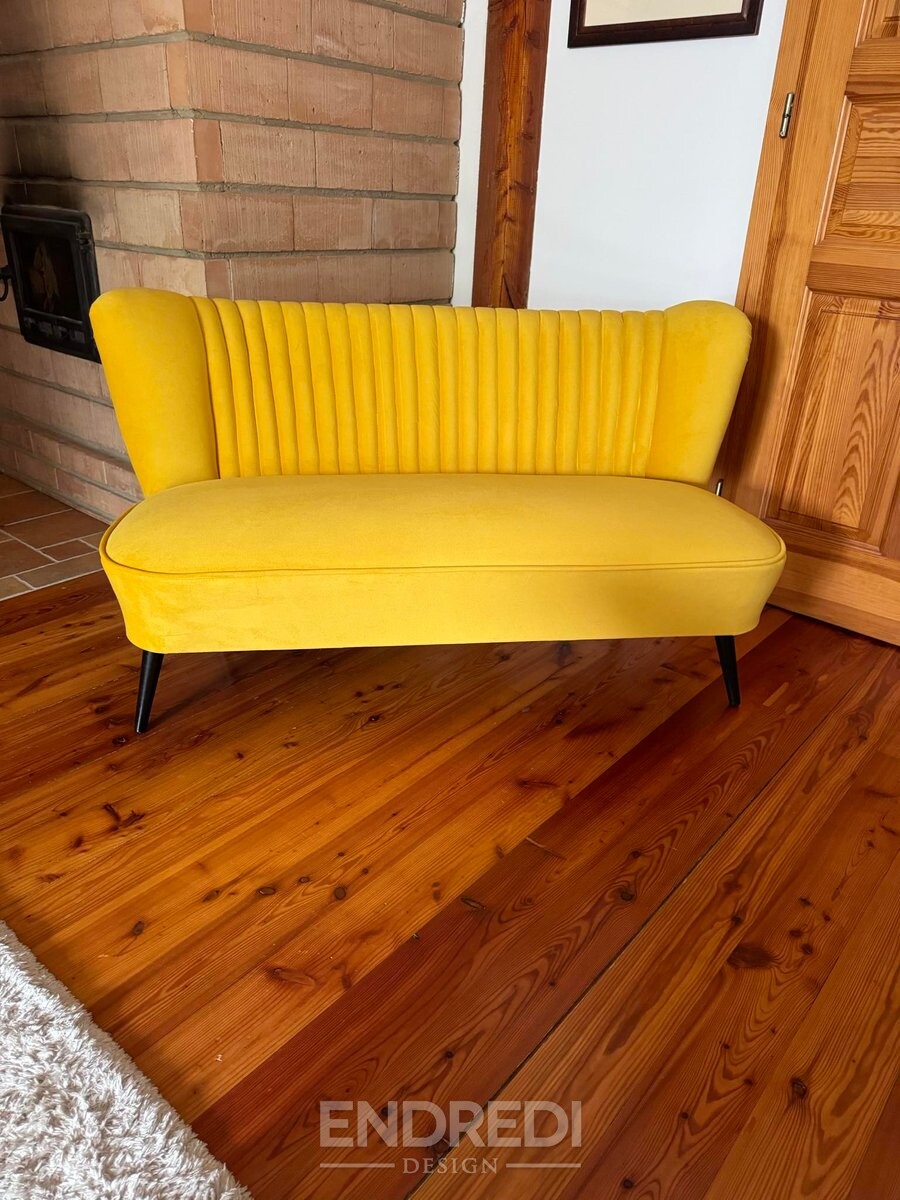 Mid-century skandináv modern bársony kanapé, 1950-as évek - Image 4