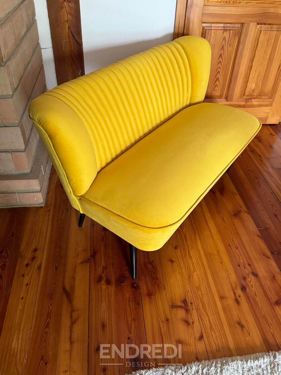 Mid-century skandináv modern bársony kanapé, 1950-as évek - Image 7