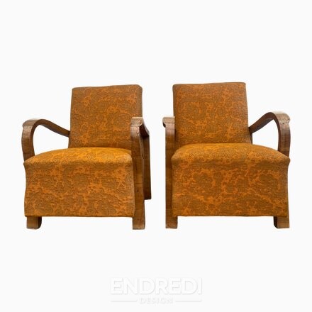 Szett: art deco olasz szék dió, 1920-as évek