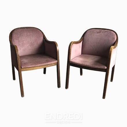 Szett: art deco stílusú karosszék, 1950-as évek